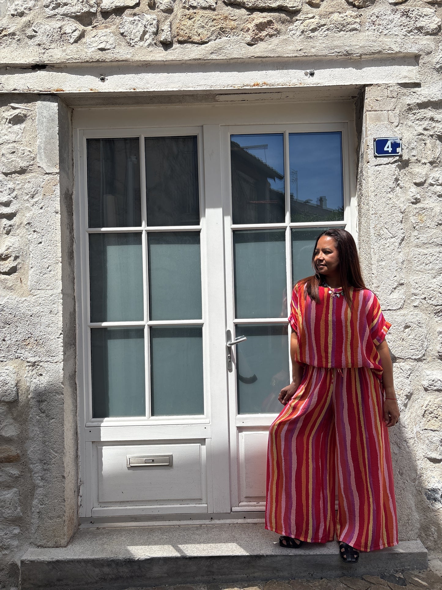 Ensemble Rayé Tee-shirt & Pantalon
