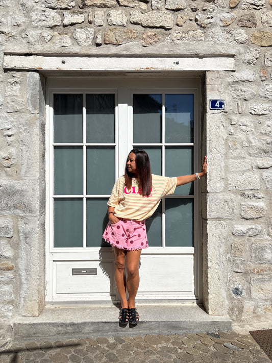 Tee-Shirt Ciao Bella Jaune