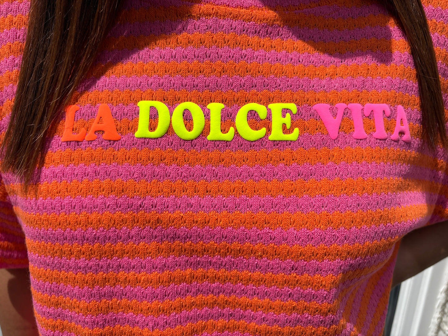 Tee-Shirt La Dolce Vita Orange & Rose